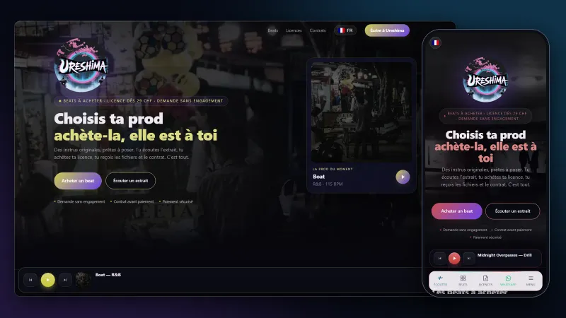 Ureshima Beats — Beatmaker, boutique en ligne