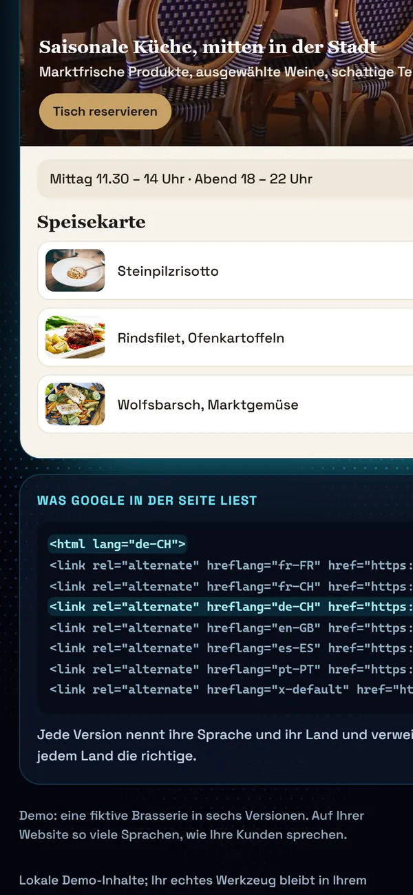 Auf dem Handy : Die Deutschschweiz