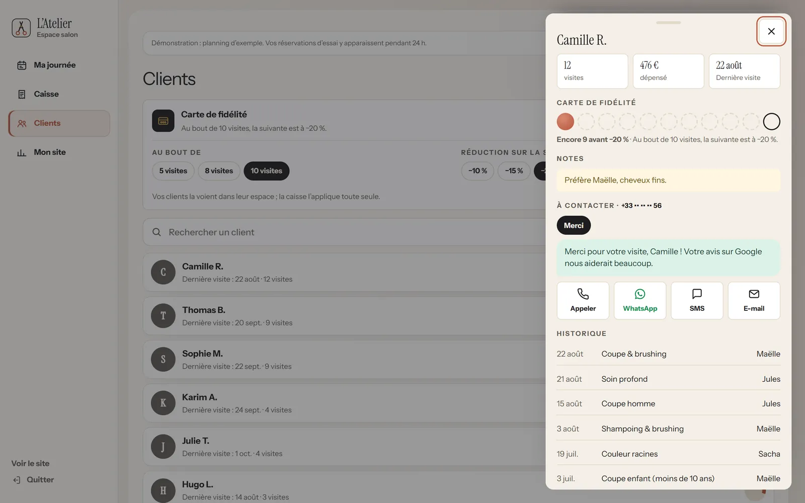 Am Computer : Die Kundenkarte