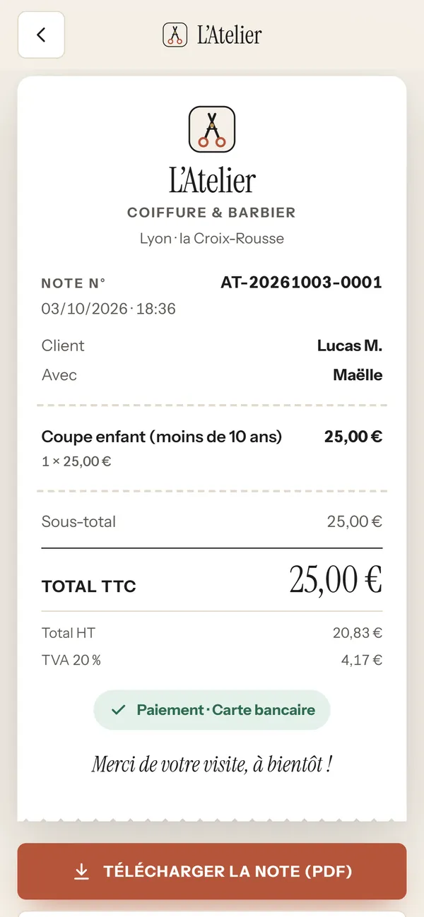 Auf dem Handy : Die Quittung per QR-Code